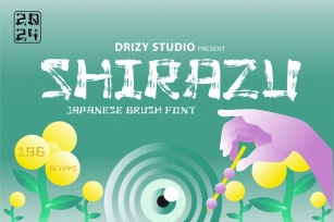 Shirazu - Japanese Brush Font Font Download