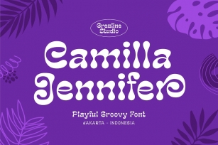 Camilla Jennifer - Playful Groovy Font Font Download