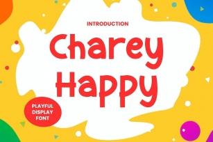 Charey Happy - Playful Display Font Font Download