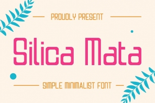 Silica Mata | Minimalist Typeface Font Download