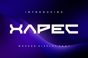 Xapec - Modern Display Font Font Download