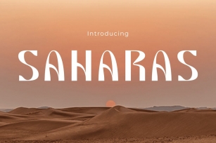Saharas - Modern Retro Sans Serif Font Download