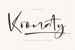 Koomaty Modern Handwritten Font Font Download