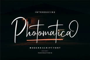 Photomatica - Modern Script Font Download
