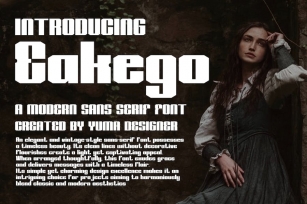 Eakego - Vintage Display Font Download