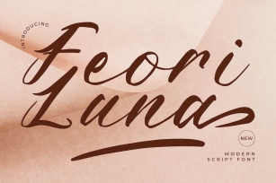 Feori Luna Modern Script Font Font Download
