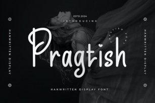 Pragtish - Handwritten Display Font Font Download