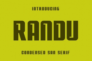 Randu - Bold Strong Sport Font Font Download