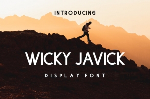 Wicky Javick Sans Serif Font Family Font Download