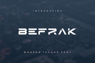 Befrak - Modern Techno Font Font Download