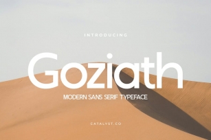 Goziath Modern Sans Serif Font Font Download