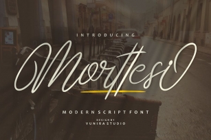 Morttesi - Modern Script Font Download