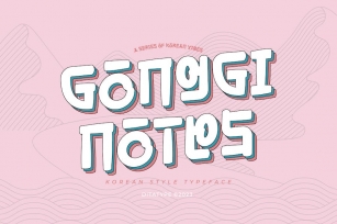Gonggi Notes Font Download