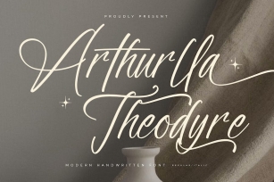 Arthurlla Theodyre Modern Handwritten Font Font Download