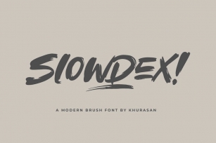 Slowdex Font Download