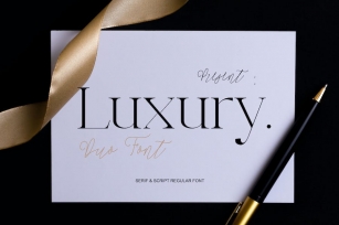 Luxury Font Duo Font Download