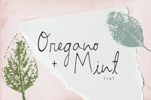 Oregano and Mint Font Trio Font Download