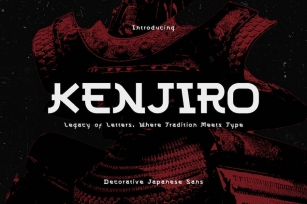 Kenjiro - Japanese Decorative Sans Font Download
