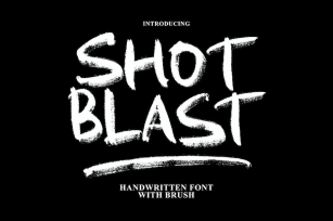 Shot Blast - Handwritten Brush Font Download