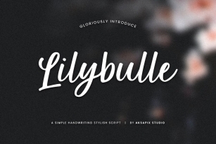 Lilybulle - Simple Handwriting Stylish Script Font Download