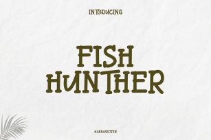 Fish Hunther Font Handwritten Font Download
