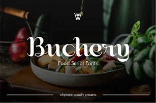 Buchery | Script Fonts | Food Fonts Font Download