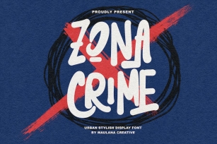 Zona Crime Display Font Font Download