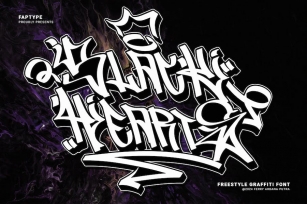 Black Hearts | Freestyle Graffiti Music Font Font Download