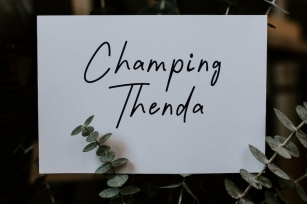 Champing Thenda Font Font Download