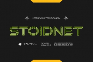Stoidnet - Futuristic Display Font Font Download