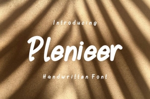 Plenieer Font. Font Download