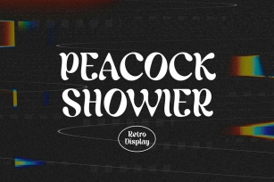 Peacock Showier Retro Serif Display Font Font Download