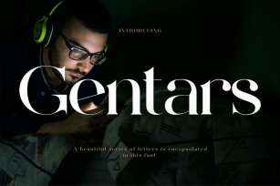 Gentars Modern Serif Typeface Font Download