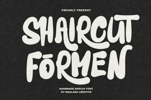 Shaircut Forman Handmade Display Font Font Download