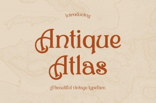 Antique Atlas - Vintage Typeface Font Download