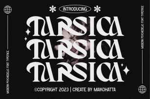 Tarsica - Modern Stylist Psychedelic Font Font Download