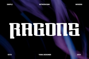 Ragons - a Popular Font Font Download