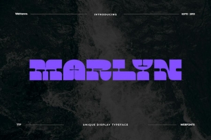 Marlyn - Display & Logo Font family Font Download