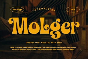 Molger Retro Display Font Font Download