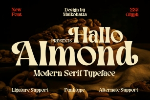Almond - Modern Serif Typeface Font Font Download