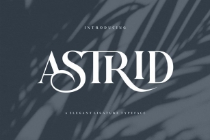 Astrid Elegant Ligature Typeface Font Download