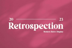 Retrospection Modern Retro Serif Display Font Font Download