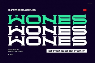 Wones Modern Technology Futuristic Sans Serif Font Font Download