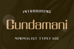 Cundamani - Minimalist Elegant Typeface Font Download