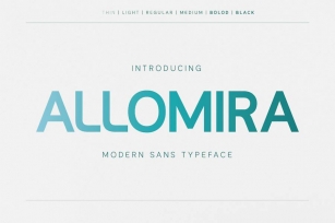 Allomira - Professional Modern Sans Font Download