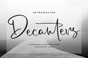 Decanters - Signature Font Font Download