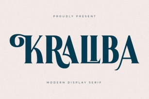 Kraliba Modern Display Serif Font Font Download