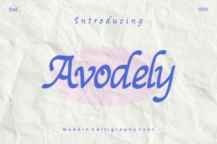 Avodely - Decorative Font Font Download