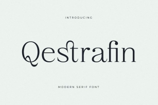 Qestrafin Modern Serif Font Font Download