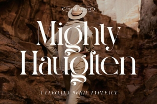 Mighty Haugften Elegant Serif Typeface Font Download
